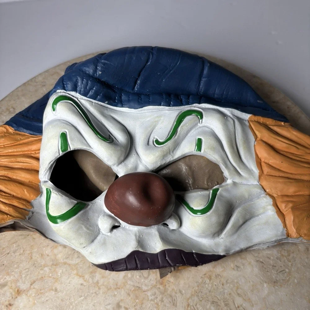 Halloween Clown Half Mask Rubies Costume Haunted House Scary‎ Horror Freak